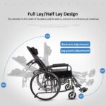 ⁦كرسي حمام متحرك يتحول إلى سرير⁩ - الصورة ⁦4⁩