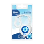Wee Baby Patterned Pacifier Hanger - Evil Eye Bead
